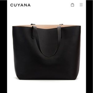 Brand New Cuyana Structured Bag - Black/Blush
